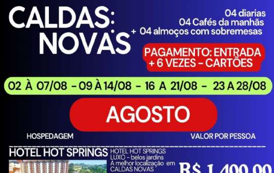 CALDAS NOVAS -  AGOSTO 